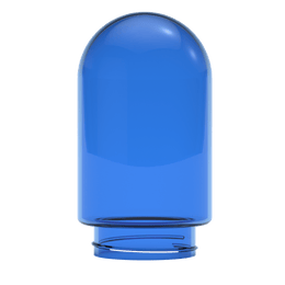 Single Blue Glass Globe (Large)