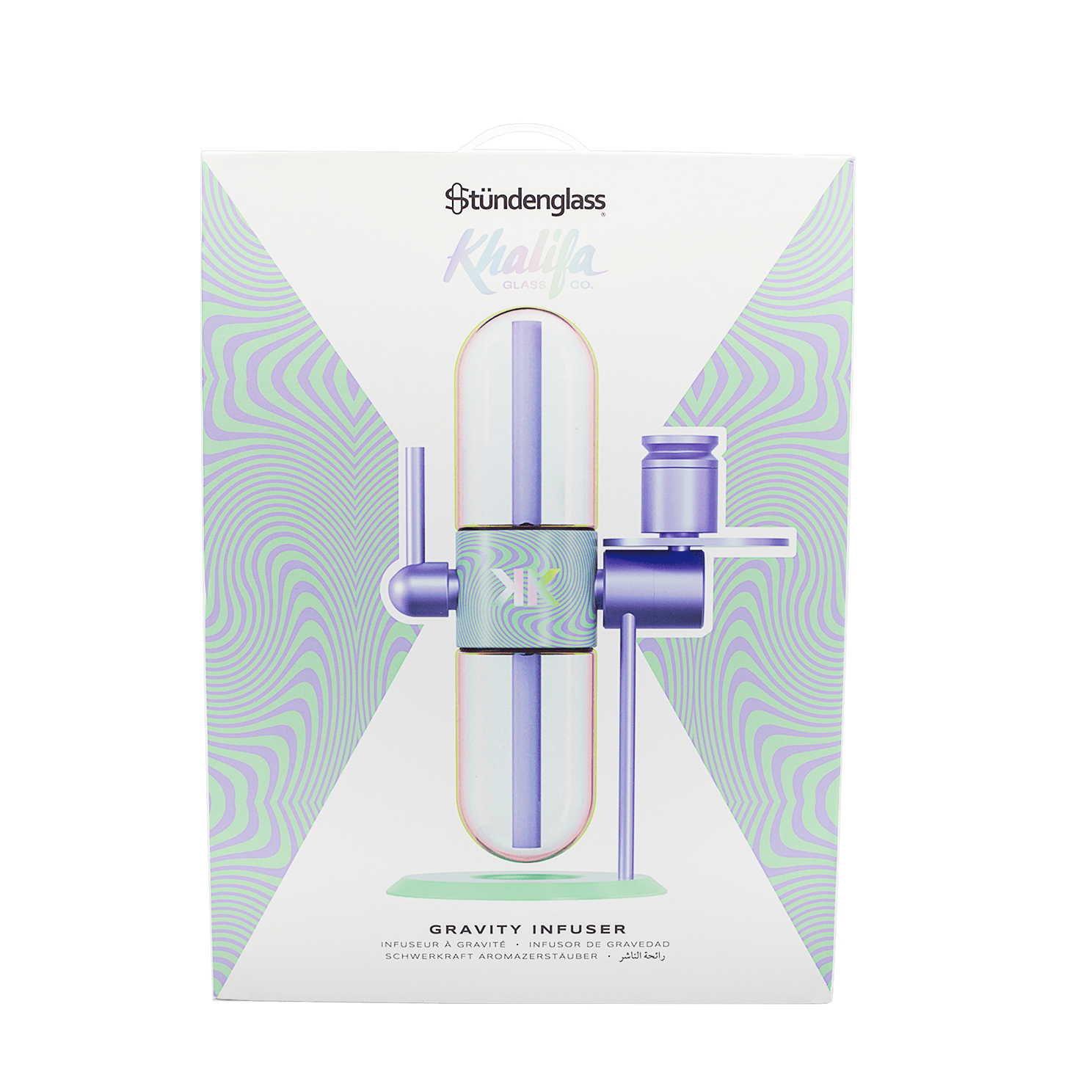 Khalifa x Stündenglass Gravity Infuser - Violet Sky / Mints