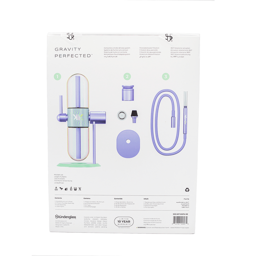Khalifa x Stündenglass Gravity Infuser - Violet Sky / Mints