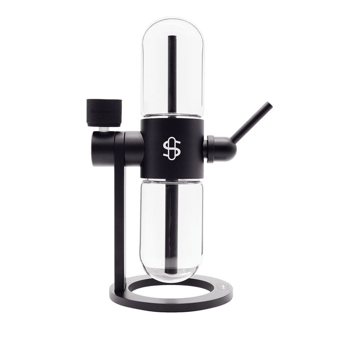 Stündenglass V3 gravity hookah side profile showing 360 degree rotating design