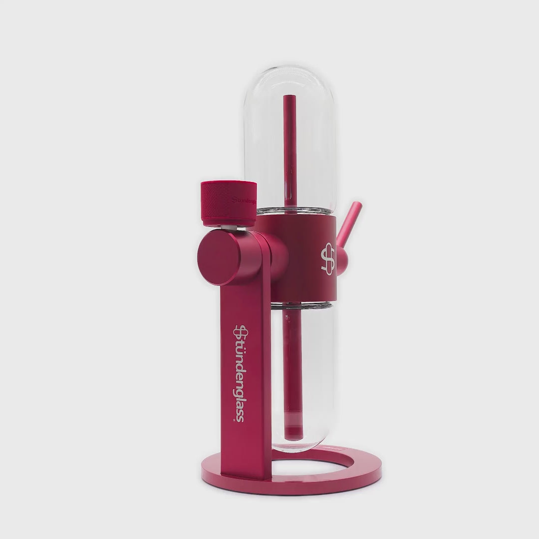 Stundenglass Gravity Infuser  - Velvet Burgundy | 360° Gravity Hookah