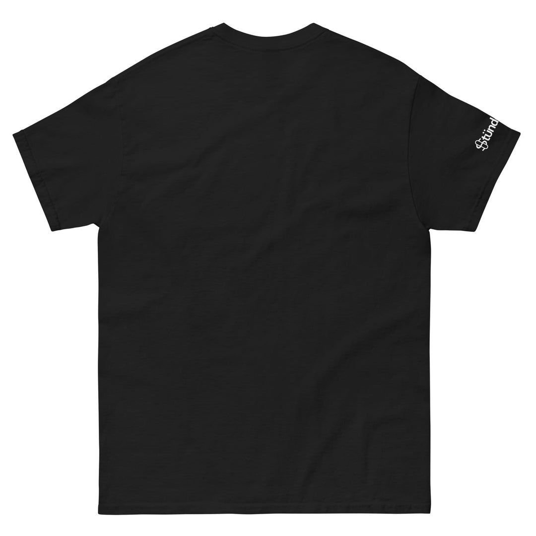 Flip + Rip classic t-shirt in black, back view