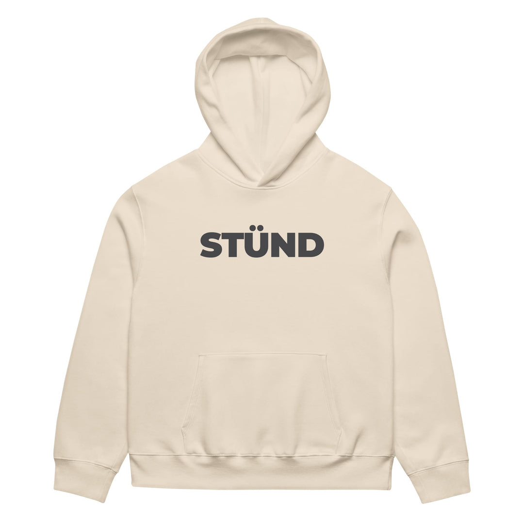 Stündenglass STÜND Heavyweight Hoodie in Dust - front view