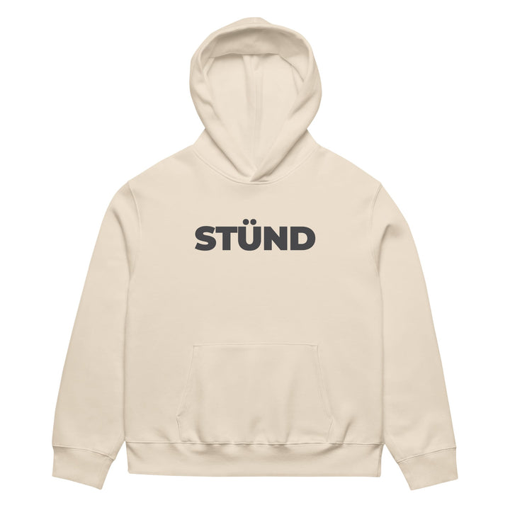 Stündenglass STÜND Heavyweight Hoodie in Dust - front view