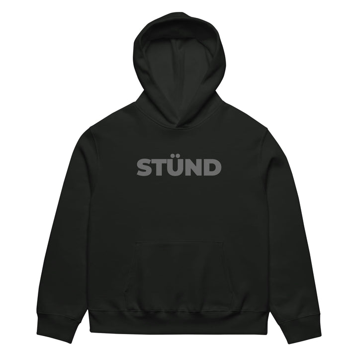 Stündenglass STÜND Heavyweight Hoodie in Vintage Black - front view