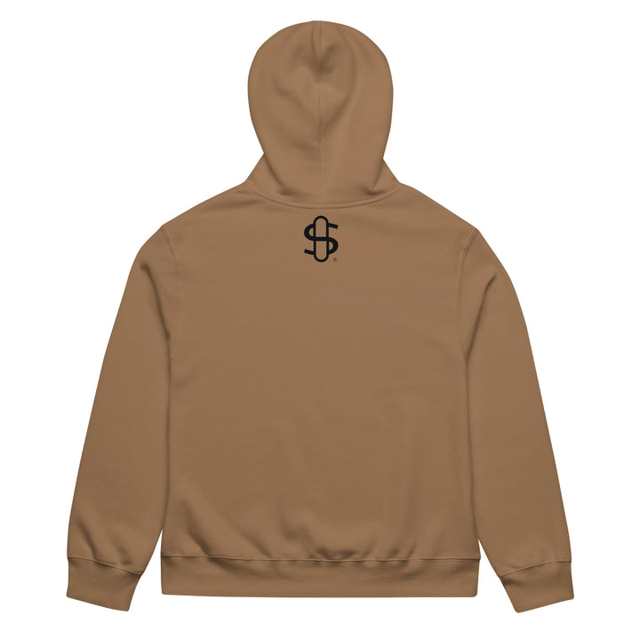 Stündenglass STÜND Heavyweight Hoodie in Vintage Brown - back view