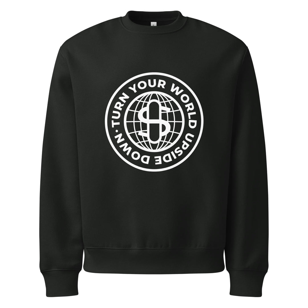 Stündenglass World Emblem Sweatshirt in Vintage Black - back view