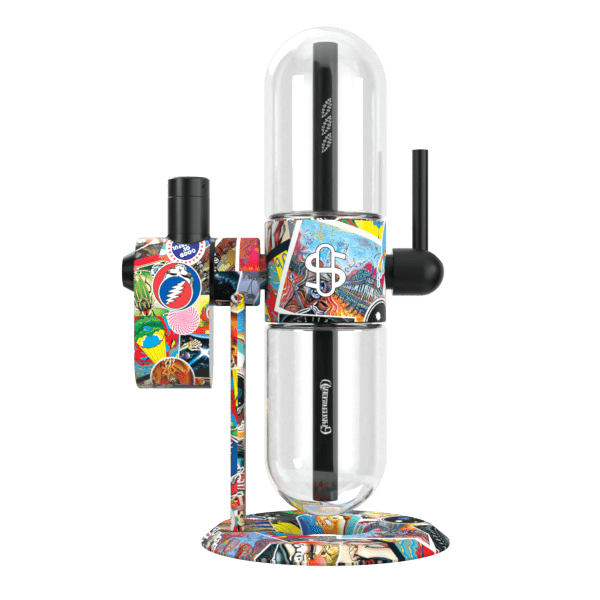 Grateful Dead x Stndenglass Modl + Dok Deluxe Travel Set - Legacy Pa Stndenglass: Gravity Hookahs and Infusers Grateful Dead x Stndenglass Modl + Dok Deluxe Travel Set - Legacy Pa Stndenglass: Gravity Hookahs and Infusers