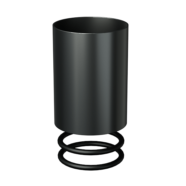 Stündenglass Modül tank sleeve with two silicone O-rings, anodized aluminum protective accessory