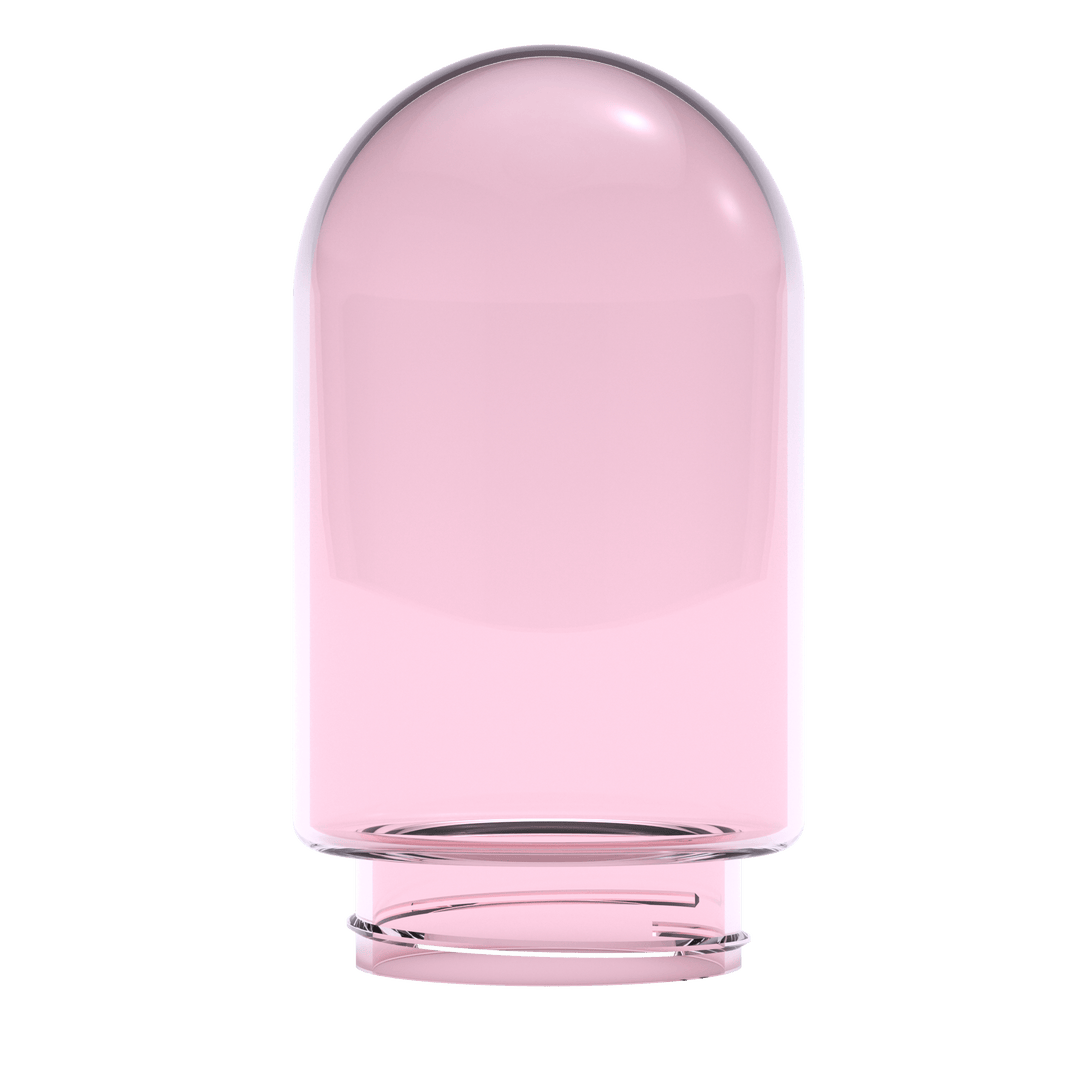 Single Pink Glass Globe (Large)