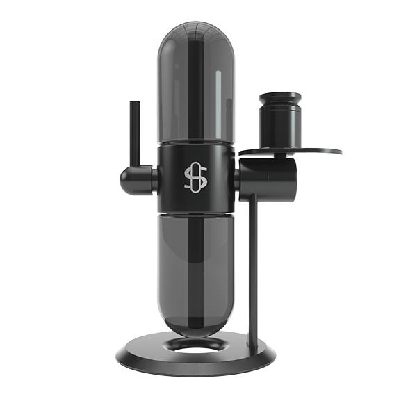 Single Gray Glass Globe (Large)